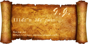 Illés Jázmin névjegykártya